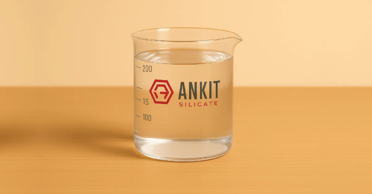Liquid potassium silicate in an Ankit Silicate glass beaker