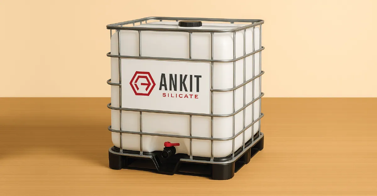 Liquid potassium silicate supplied in an IBC tank