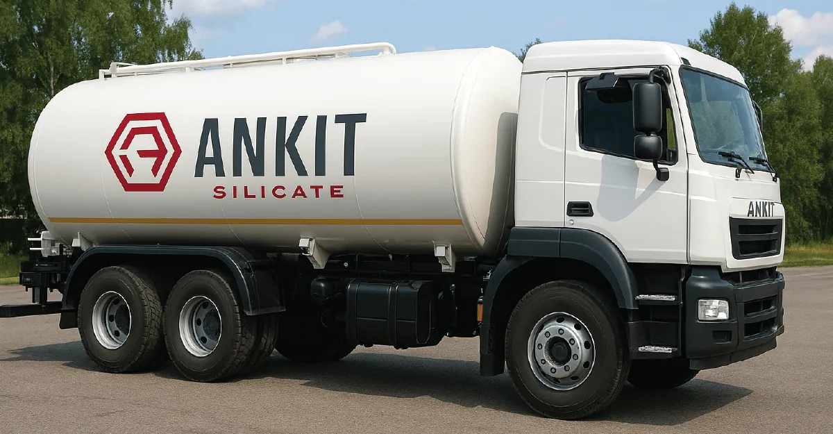 Ankit Silicate tanker truck for bulk liquid potassium silicate delivery