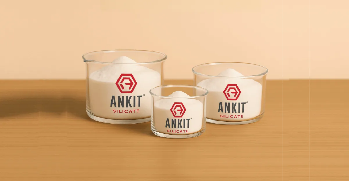 Potassium silicate powder in Ankit Silicate glass bowls