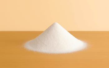 Pile of white sodium silicate solid powder